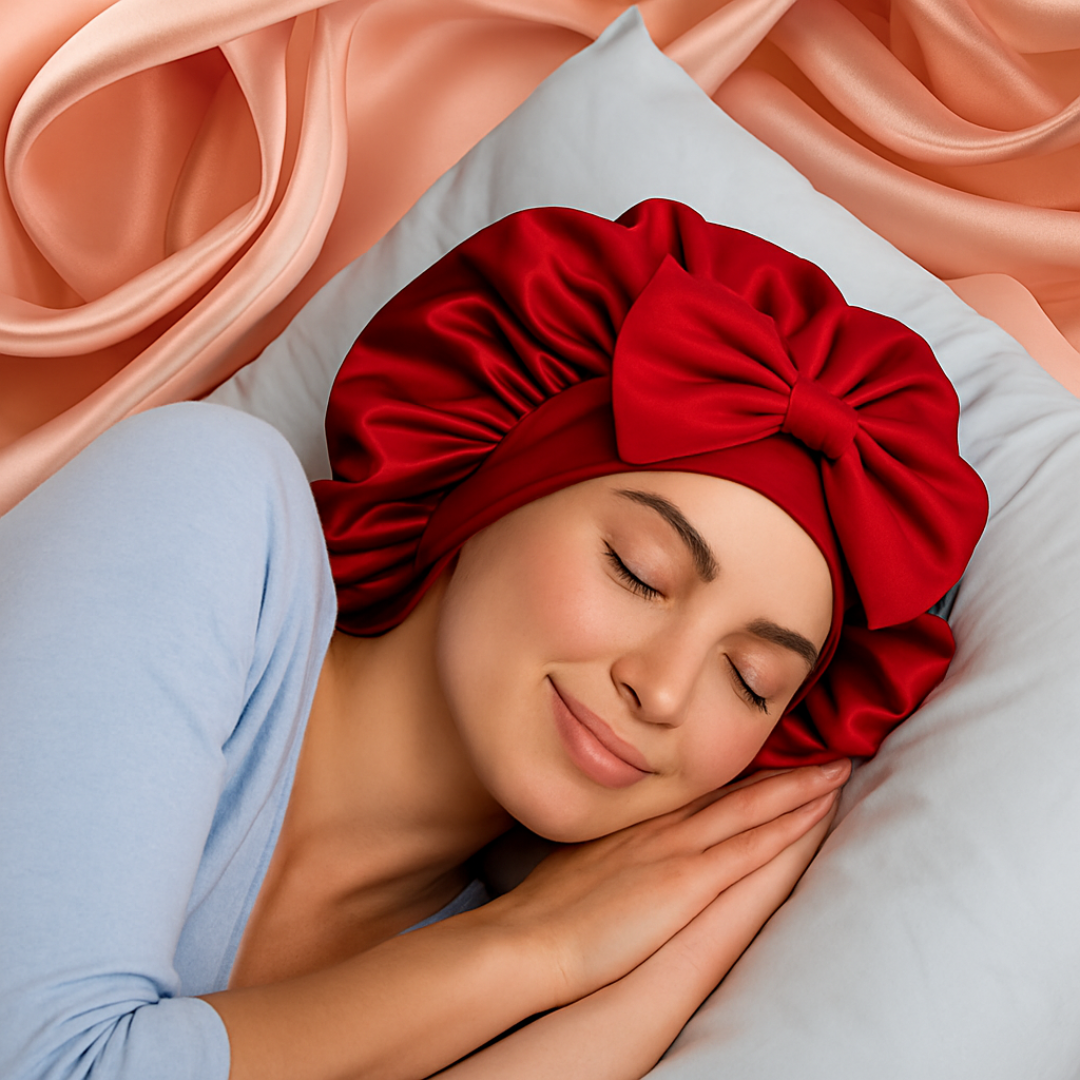 Satin Tie Bonnet
