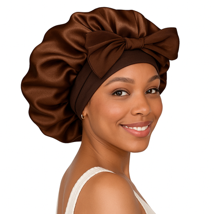 Satin Tie Bonnet