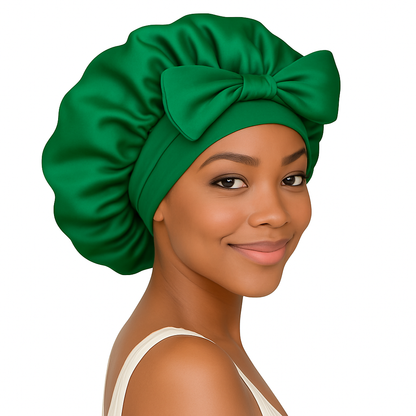 Satin Tie Bonnet