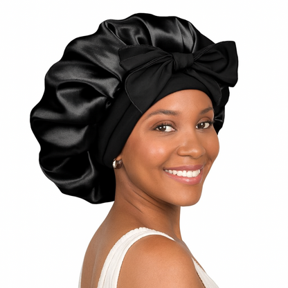 Satin Tie Bonnet