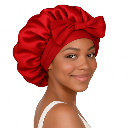 Satin Tie Bonnet